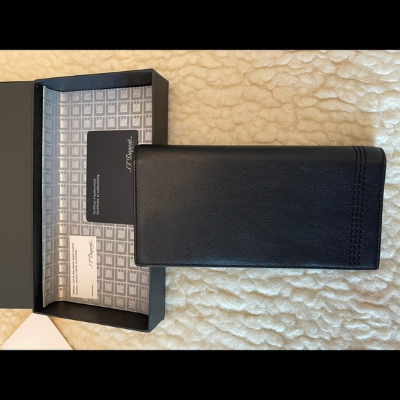 ST Dupont Paris Leather Designer Wallet - Picture 4 of 9